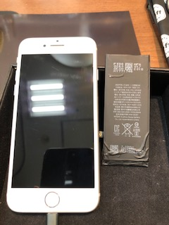 iPhone8バッテリー交換・横浜市からご来店